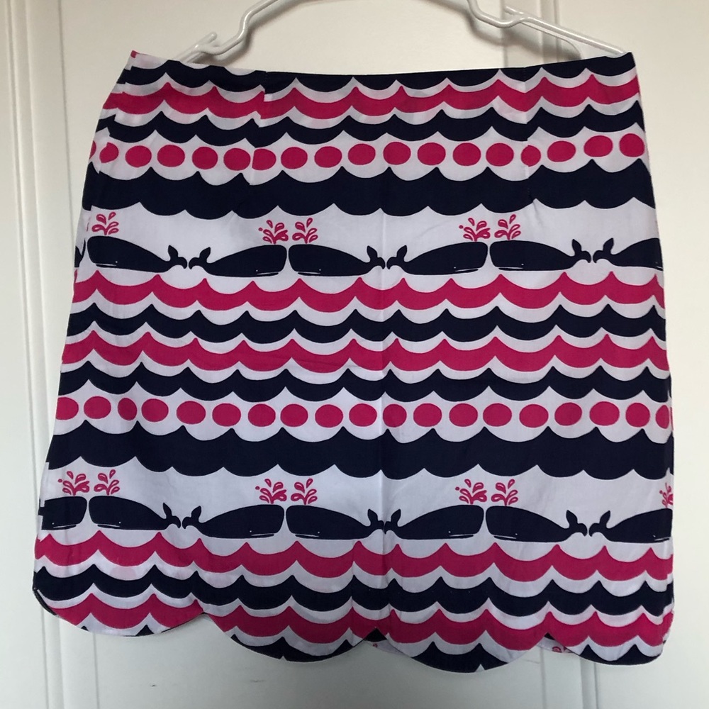 EUC Lilly Pulitzer whales tail lynnie skirt size 6